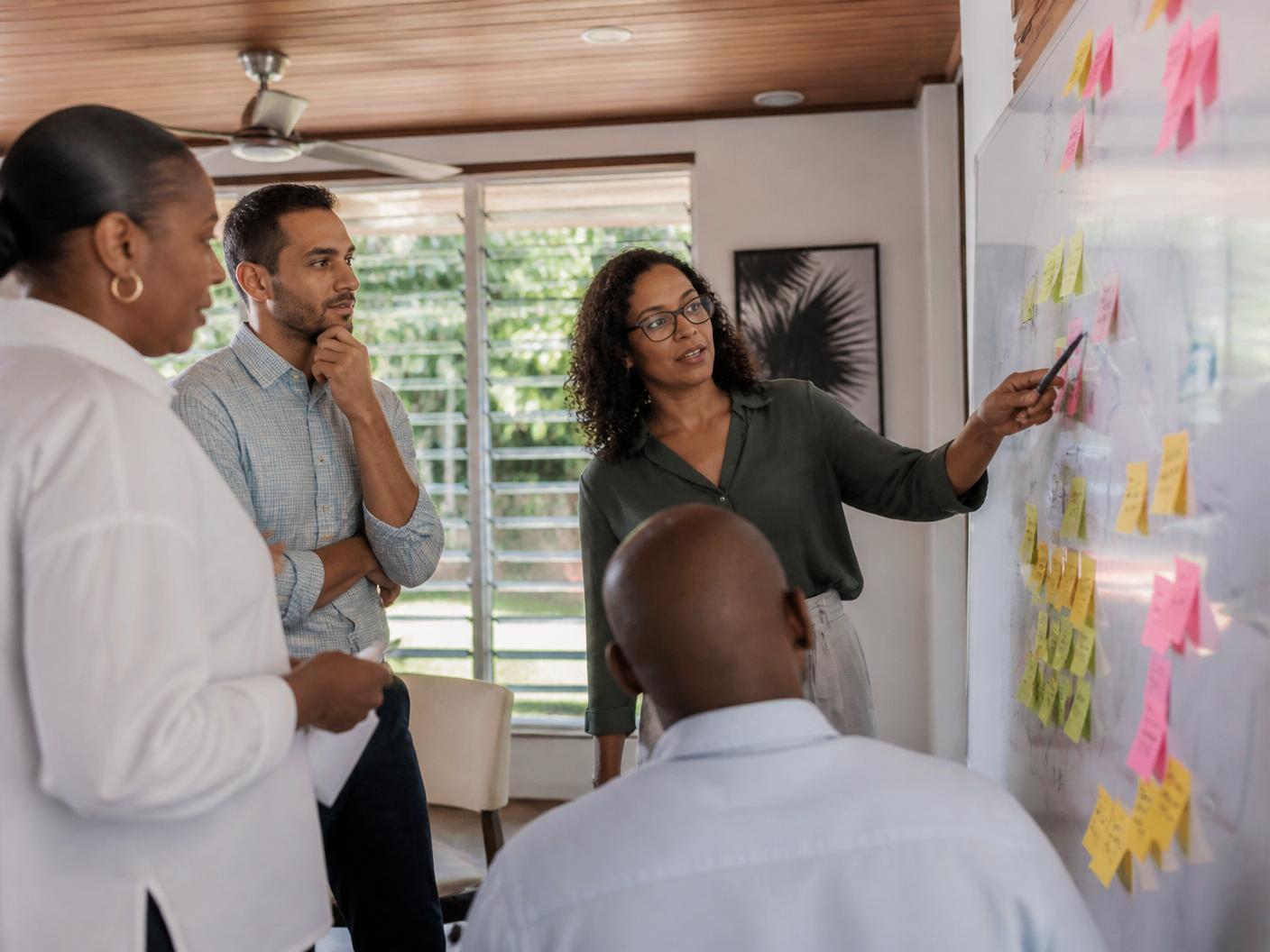 Executive AI strategy workshop in session